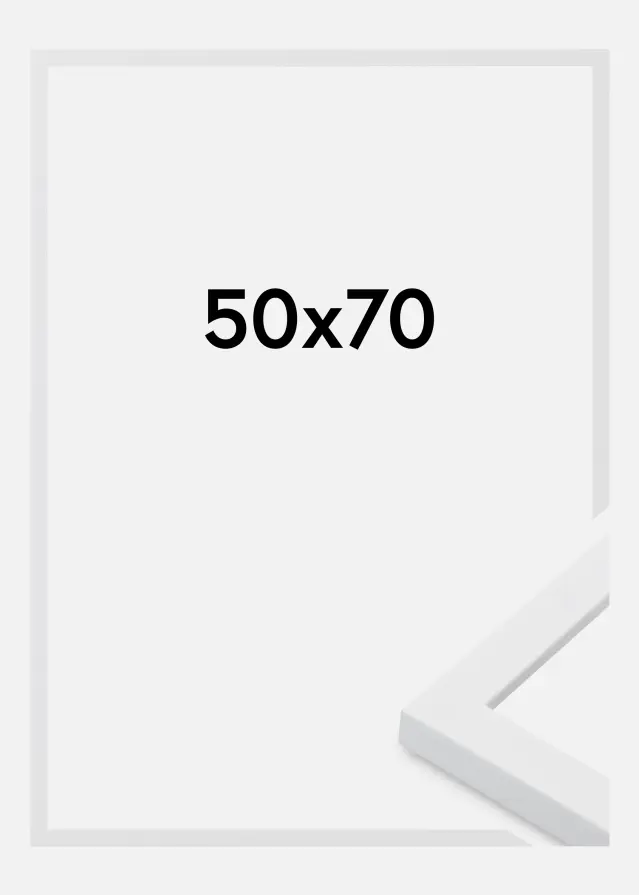 Cadre Oban Verre Acrylique Blanc 50x70 cm