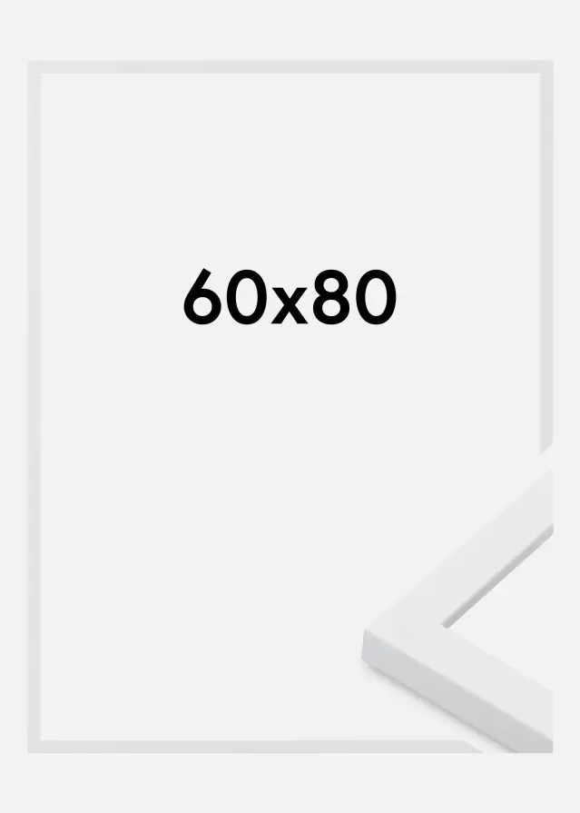 Cadre Oban Verre Acrylique Blanc 60x80 cm