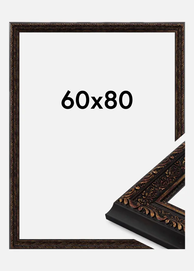 Cadre Imperial Verre Acrylique Or 60x80 cm