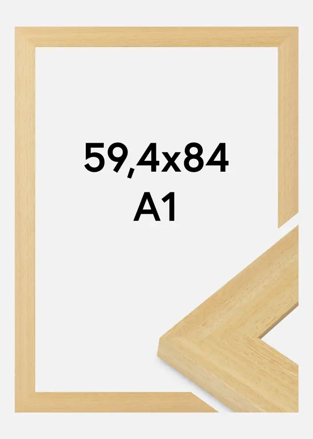 Cadre Pembrokeshire Verre Acrylique Chêne 59,4x84,1 cm (A1)