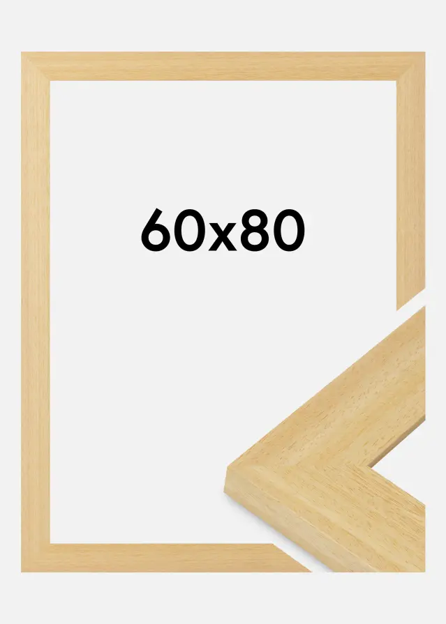 Cadre Pembrokeshire Verre Acrylique Chêne 60x80 cm