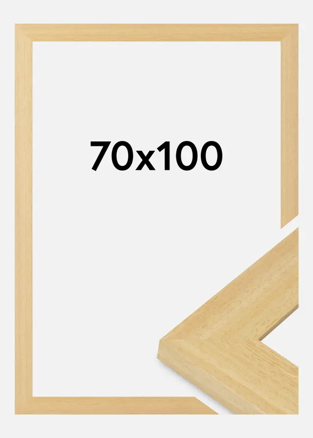Cadre Pembrokeshire Verre Acrylique Chêne 70x100 cm