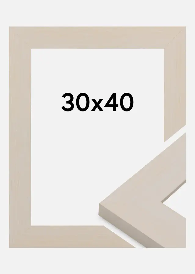 Cadre Pembrokeshire Verre Acrylique Blanc 30x40 cm
