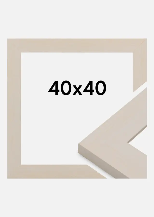 Cadre Pembrokeshire Verre Acrylique Blanc 40x40 cm