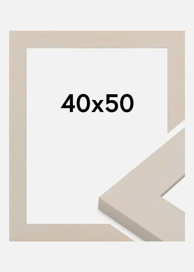 Cadre Pembrokeshire Verre Acrylique Blanc 40x50 cm