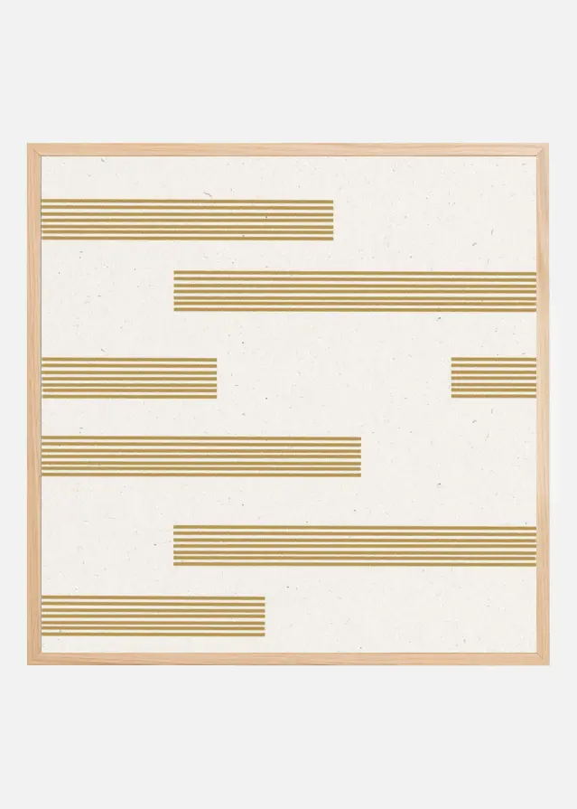 Golden Lines Harmony Poster