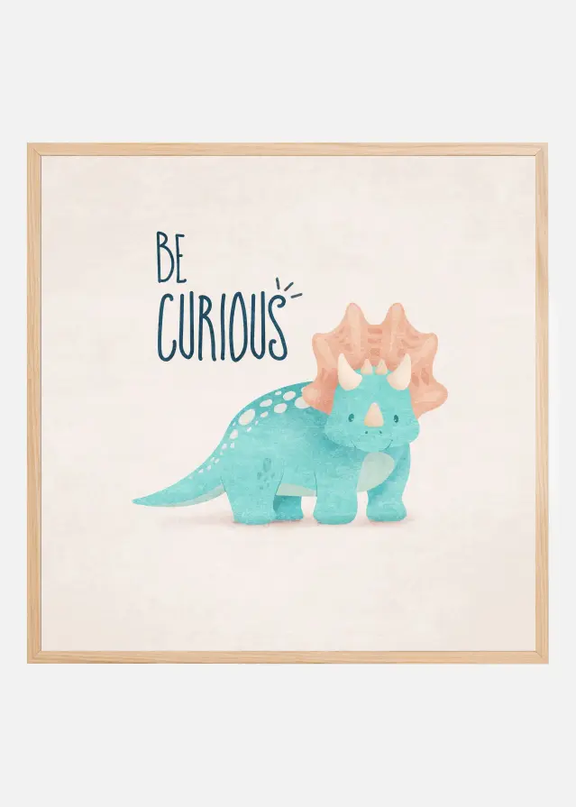 Curious Dino Wonder Poster
