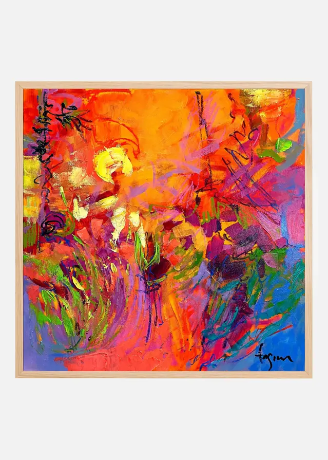 Vivid Sunburst Poster