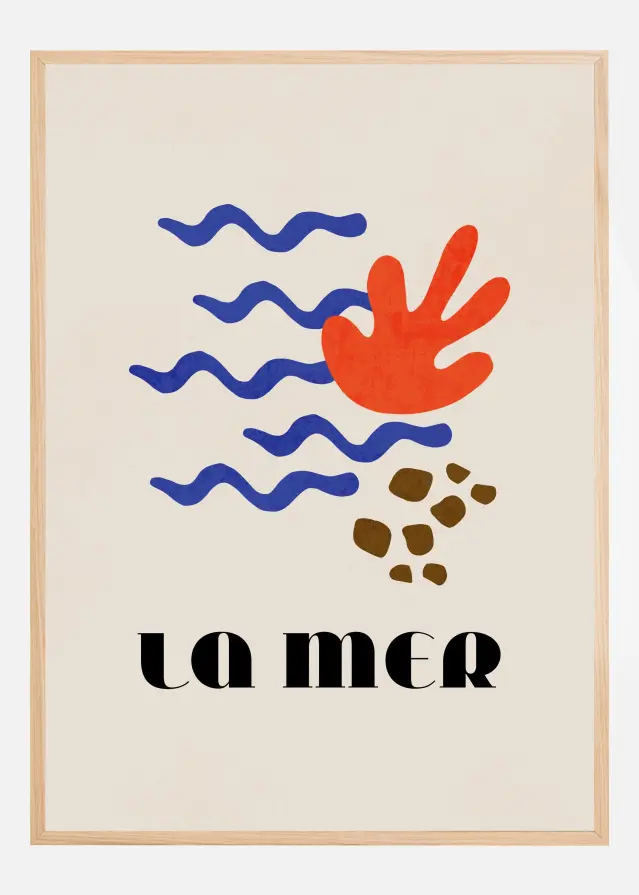 La Mer Abstract Ocean No. 02 Poster
