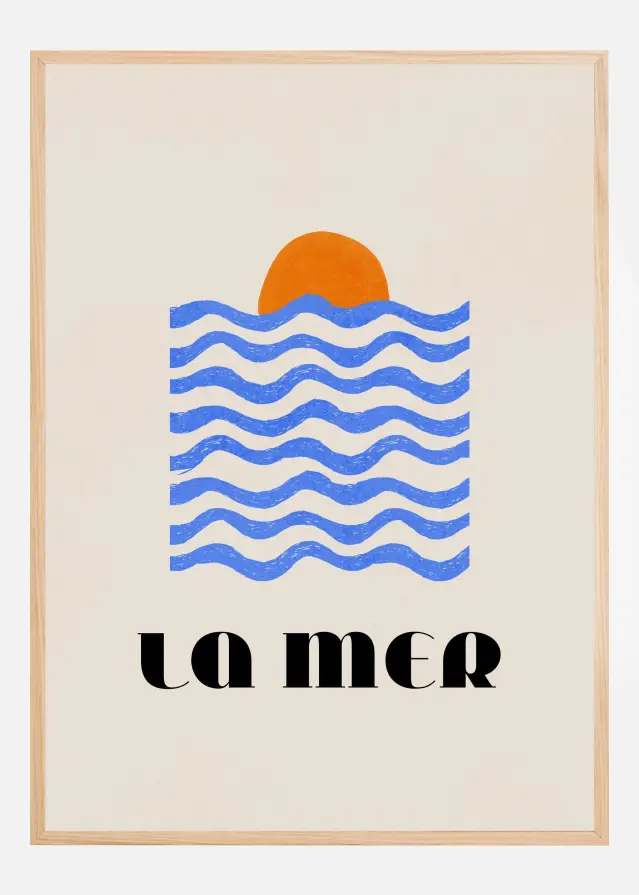 La Mer Abstract Ocean No. 03 Poster