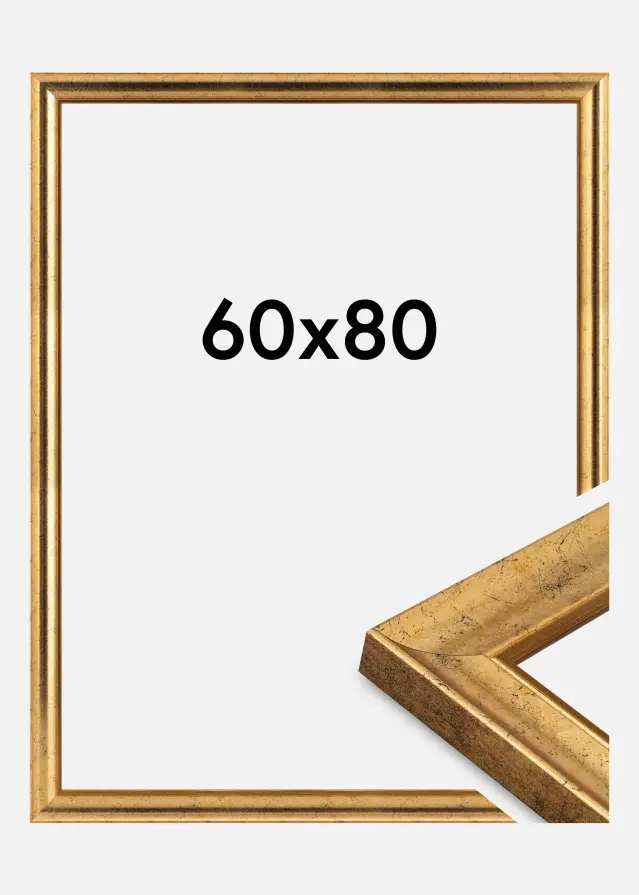 Cadre Conca Verre Acrylique Or 60x80 cm