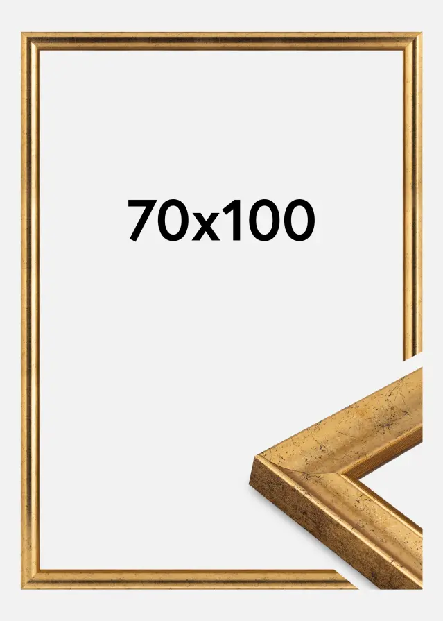 Cadre Conca Verre Acrylique Or 70x100 cm