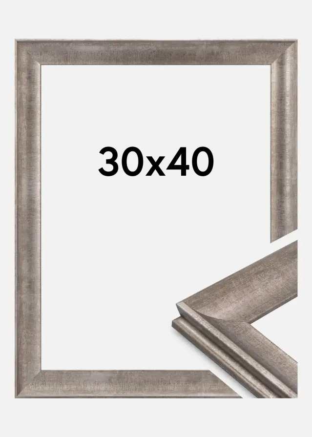 Cadre Conca Verre Acrylique Argent 30x40 cm