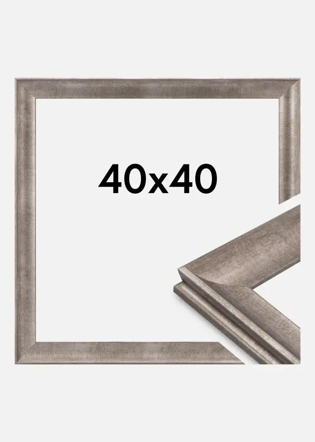 Cadre Conca Verre Acrylique Argent 40x40 cm
