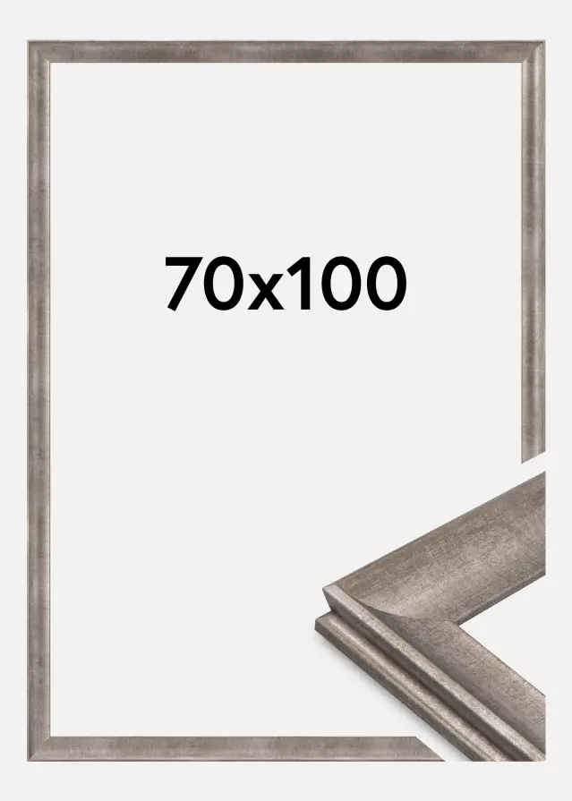 Cadre Conca Verre Acrylique Argent 70x100 cm