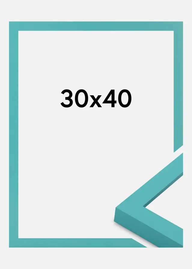 Cadre Selection Verre Acrylique Aqua Blue 30x40 cm