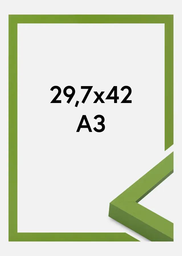 Cadre Selection Verre Acrylique Lime Green 29.7x42 cm (A3)