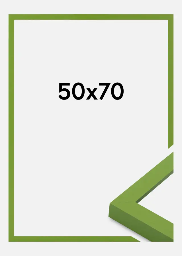 Cadre Selection Verre Acrylique Lime Green 50x70 cm
