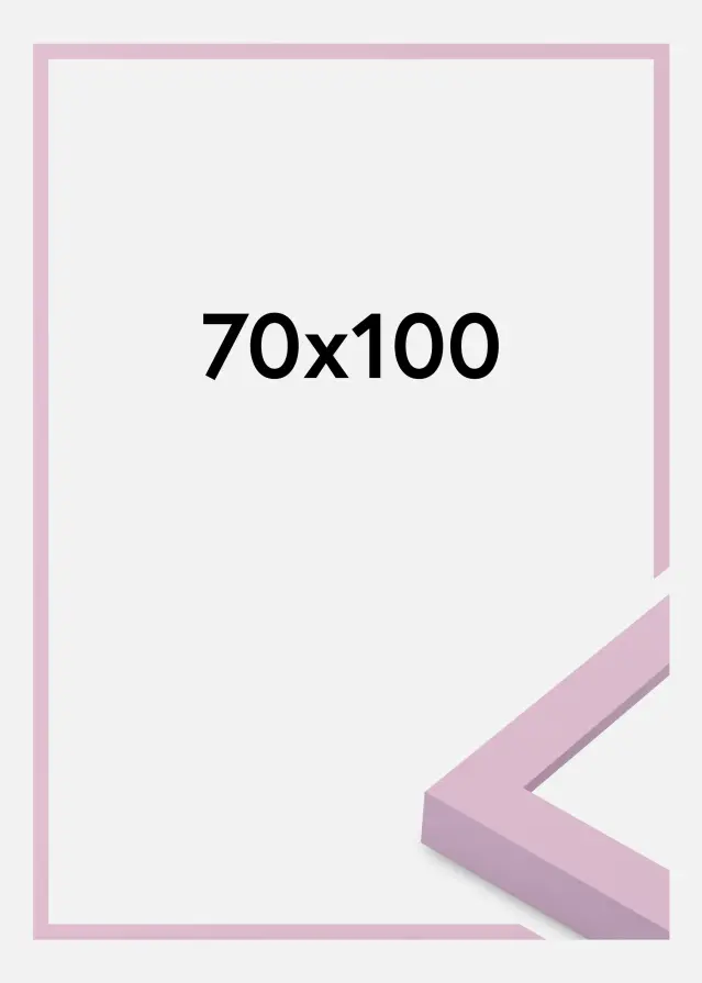 Cadre Selection Verre Acrylique Pink 70x100 cm