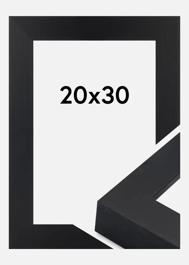 Cadre Wells Verre Acrylique Noir 20x30 cm