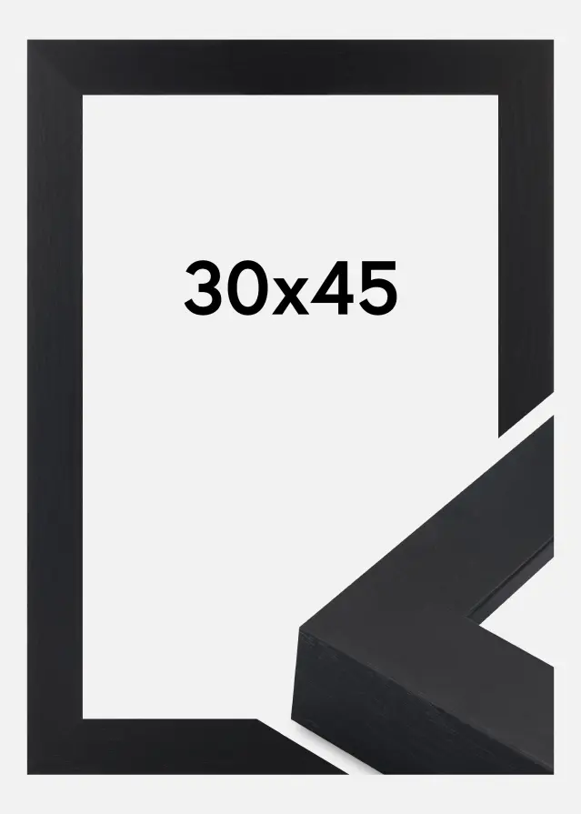 Cadre Wells Verre Acrylique Noir 30x45 cm