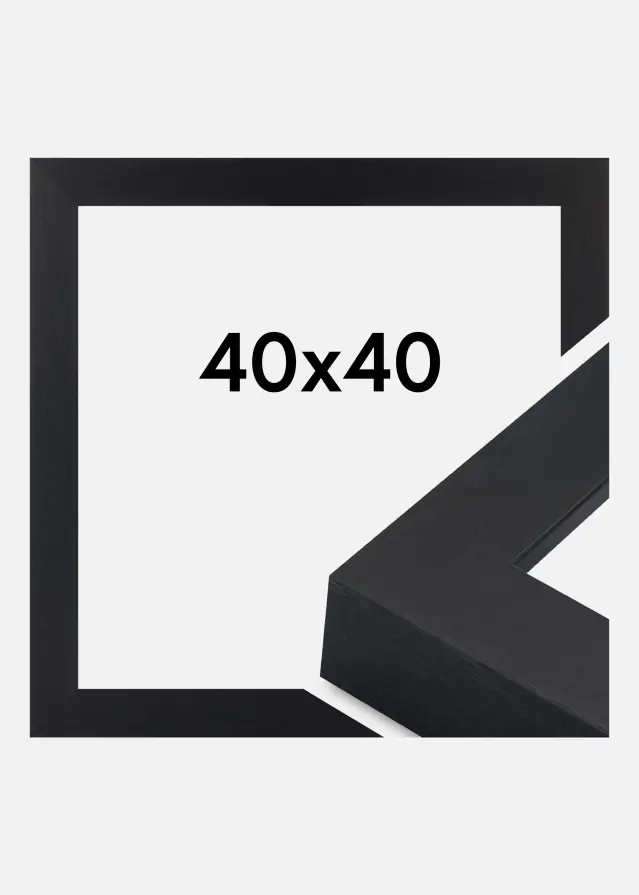 Cadre Wells Verre Acrylique Noir 40x40 cm