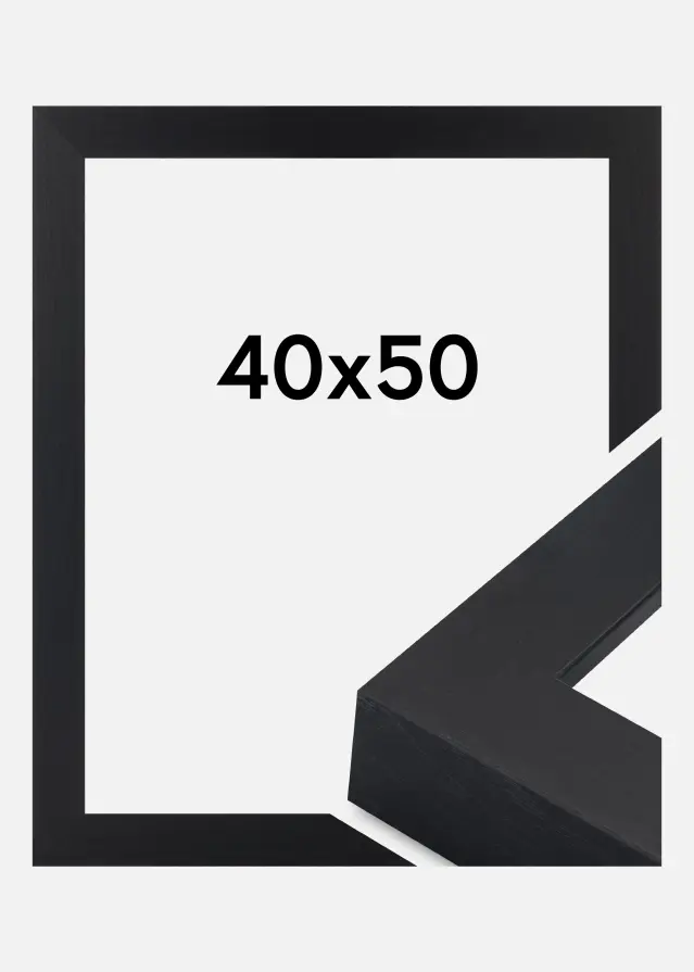 Cadre Wells Verre Acrylique Noir 40x50 cm