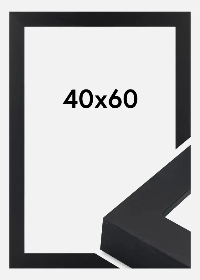 Cadre Wells Verre Acrylique Noir 40x60 cm