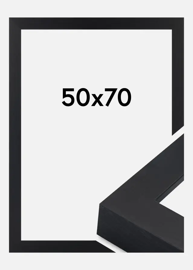 Cadre Wells Verre Acrylique Noir 50x70 cm