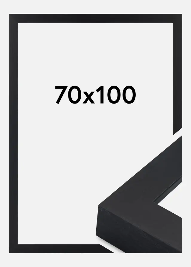 Cadre Wells Verre Acrylique Noir 70x100 cm