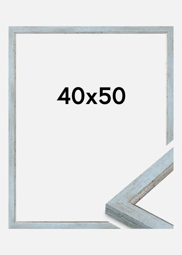 Cadre Whitby Verre Acrylique Bleu 40x50 cm