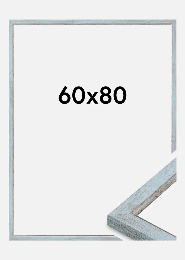 Cadre Whitby Verre Acrylique Bleu 60x80 cm