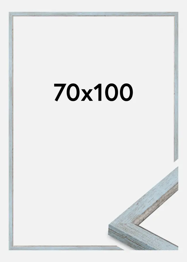 Cadre Whitby Verre Acrylique Bleu 70x100 cm