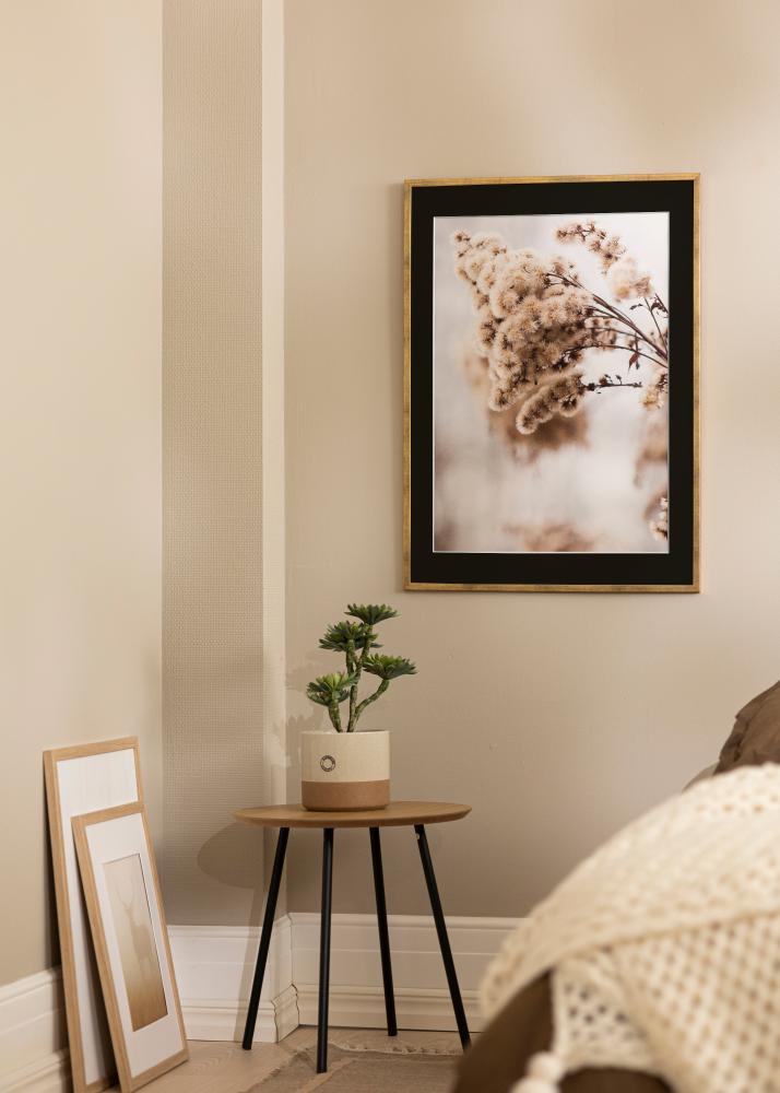 Cadre Galant Or 40x50 cm - Passe-partout Noir 12x16 pouces