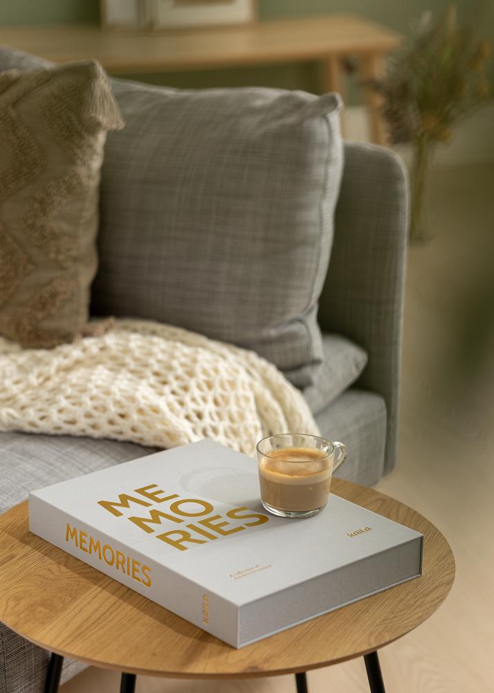 KAILA MEMORIES Grey XL - Coffee Table Photo Album - 60 images en 11x15 cm