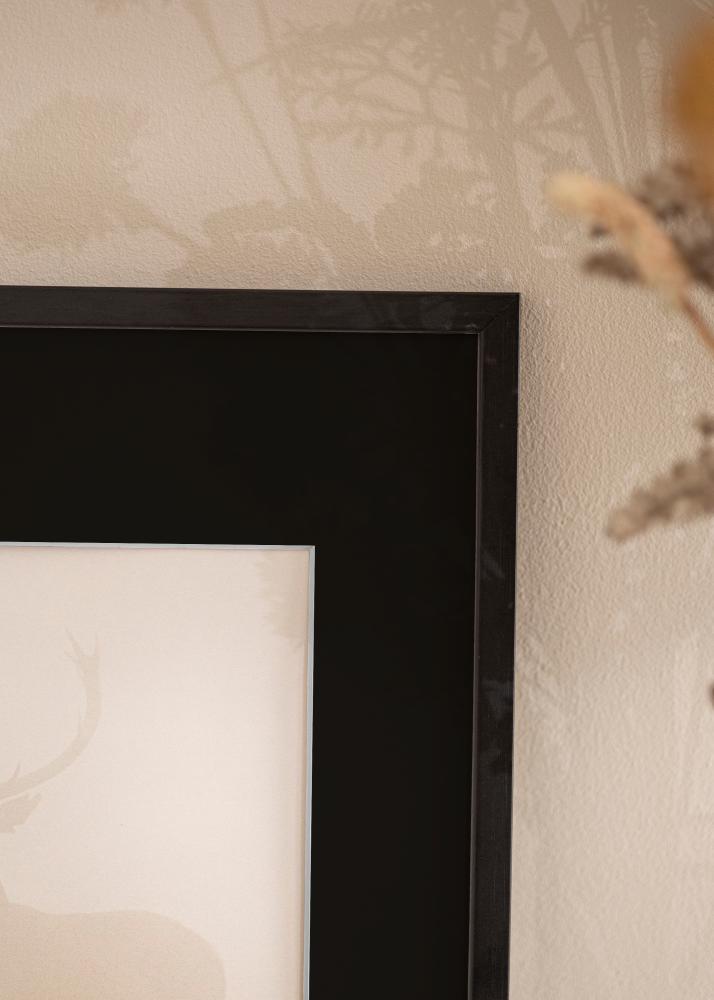 Cadre Galant Noir 50x60 cm - Passe-partout Noir 14x18 pouces