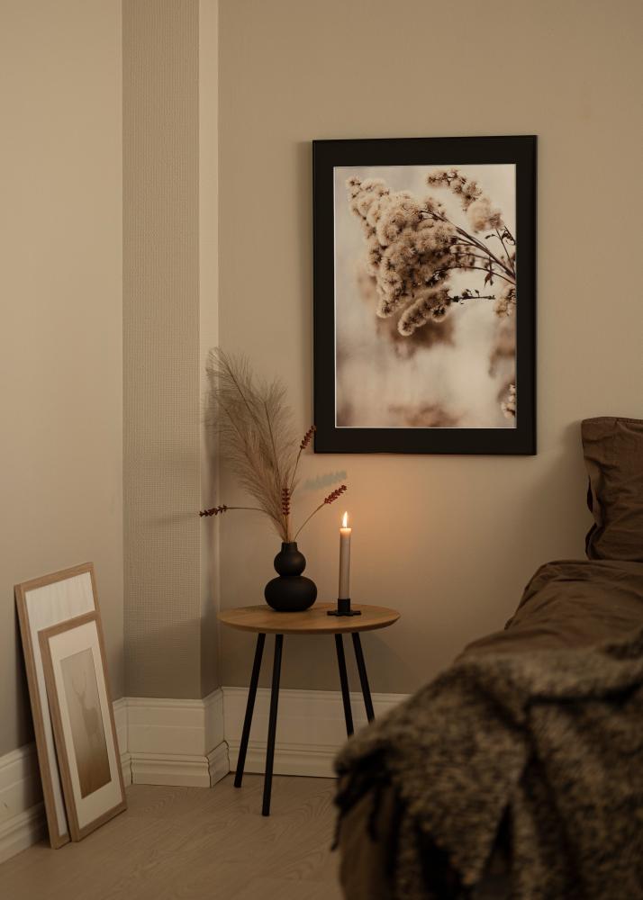 Cadre Visby Blanc 30x40 cm - Passe-partout Noir 21x30 cm