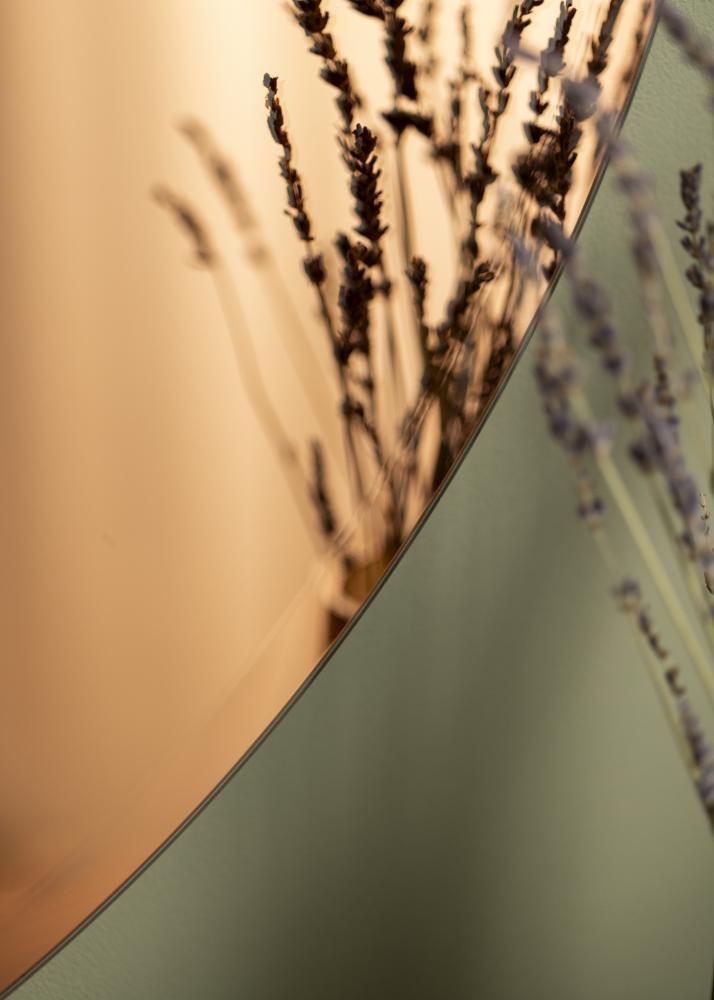 KAILA Miroir rond Rose Gold Deluxe diamètre 90 cm