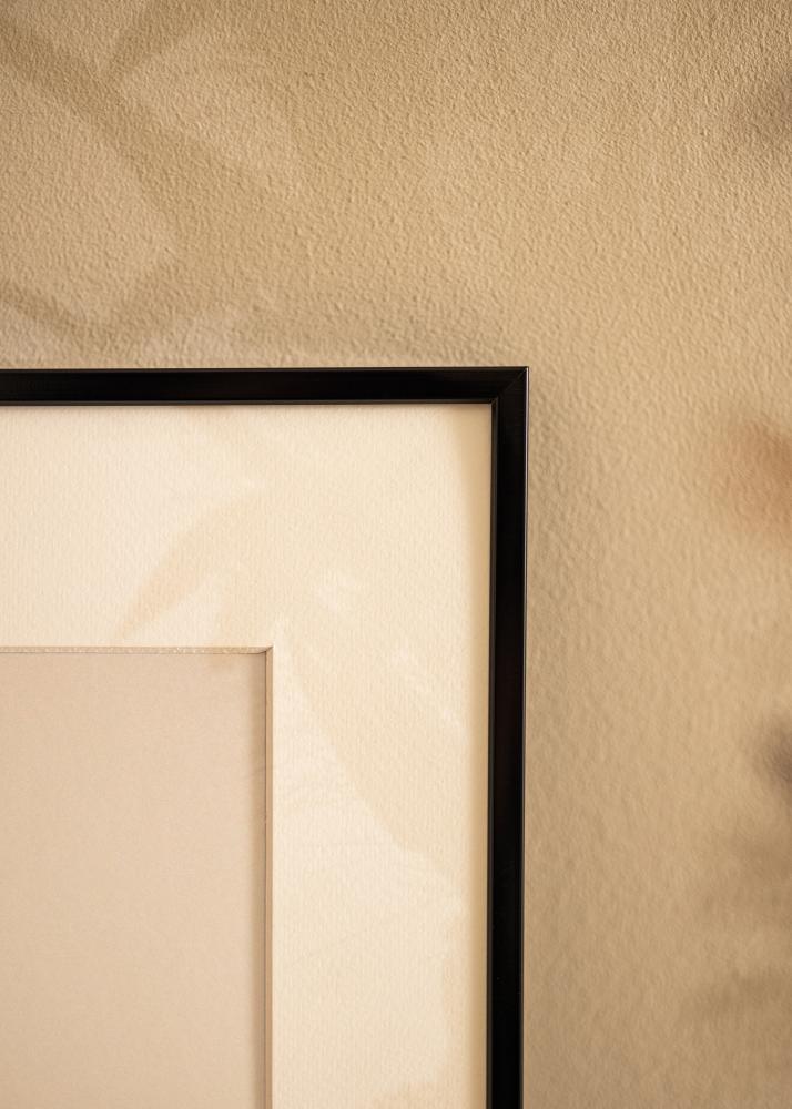 Cadre aluminium Verre acrylique Noir 21x29,7 cm (A4)