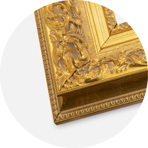 Cadre Birmingham Or - Taille au choix (Verre Acrylique)