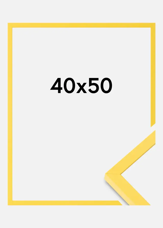 Colorful Verre acrylique Jaune 40x50 cm