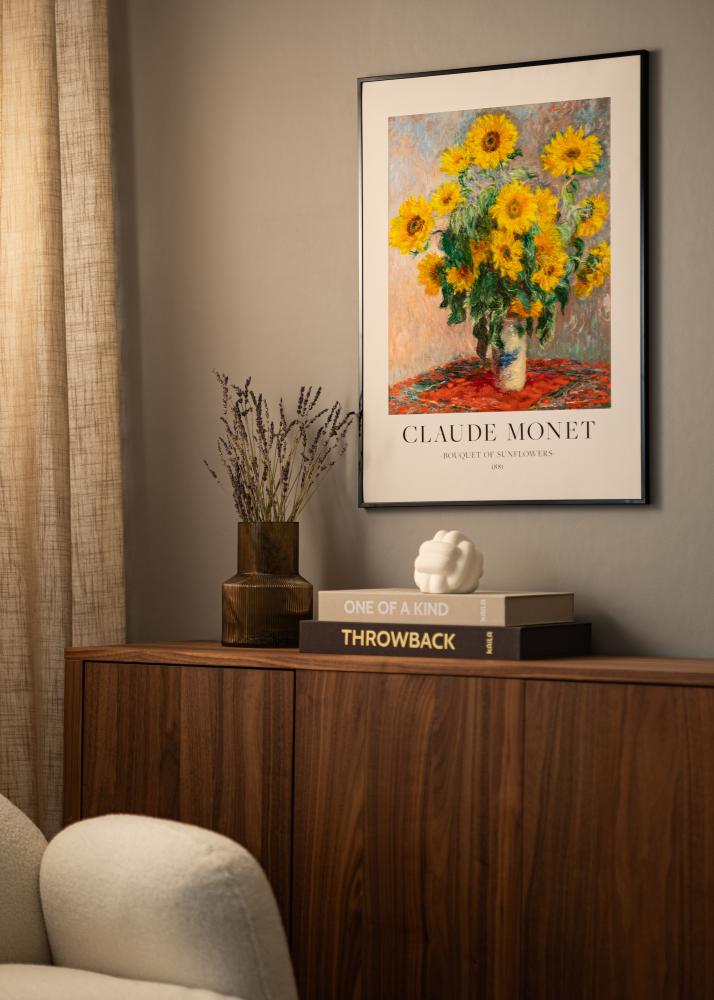 Cadre aluminium Verre acrylique Noir 21x29,7 cm (A4)