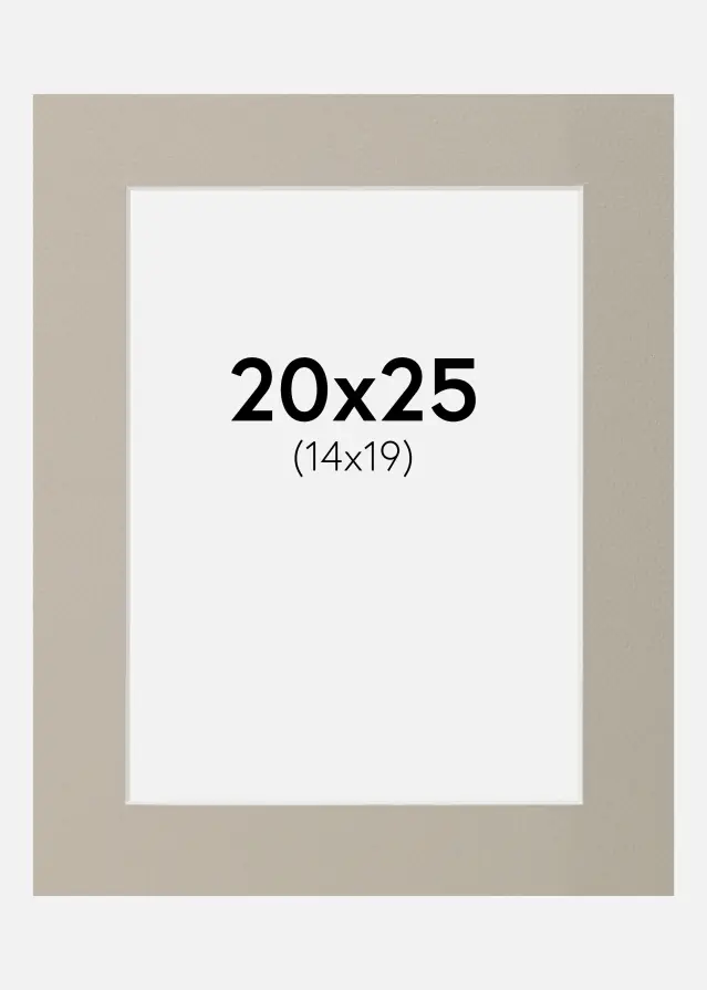 Passe-partout Gris Perle 20x25 cm (14x19)