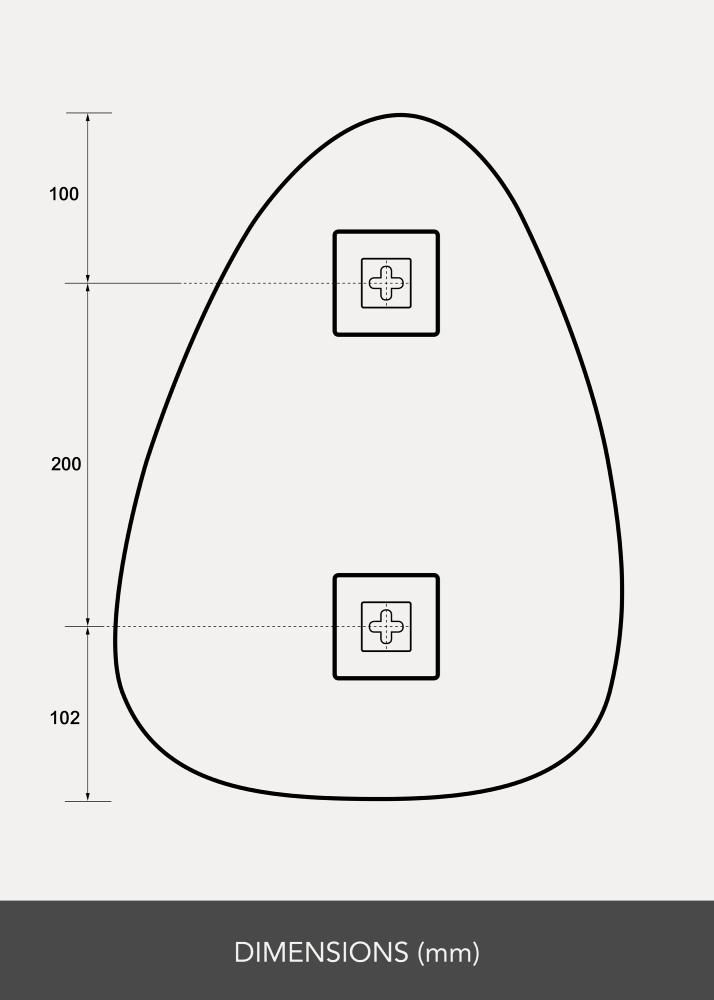 KAILA Miroir Shape I 30x40 cm