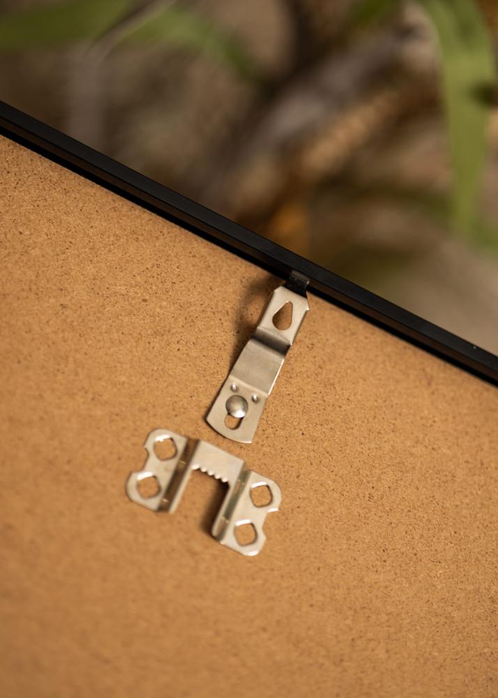 Cadre aluminium Verre acrylique Noir 60x80 cm