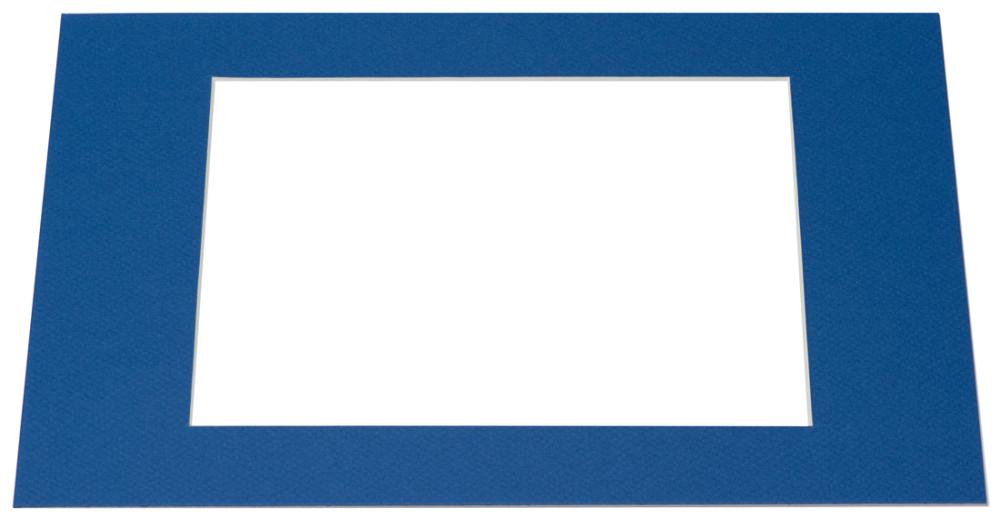 Passe-partout Bleu (noyau blanc) - Sur mesure