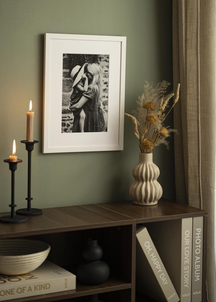 Passe-partout Super Blanc (Biseau Blanc) 50x50 cm (39x39 cm)