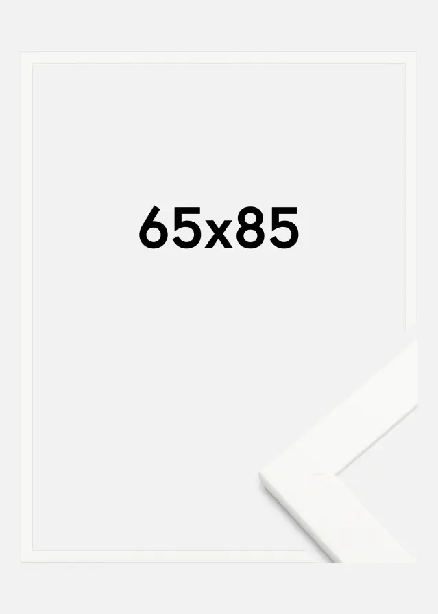 Cadre Trendline Verre acrylique Blanc 65x85 cm