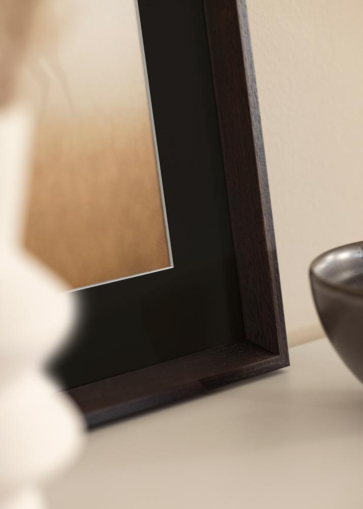 Cadre Globe Expresso 50x60 cm - Passe-partout Noir 35x45 cm