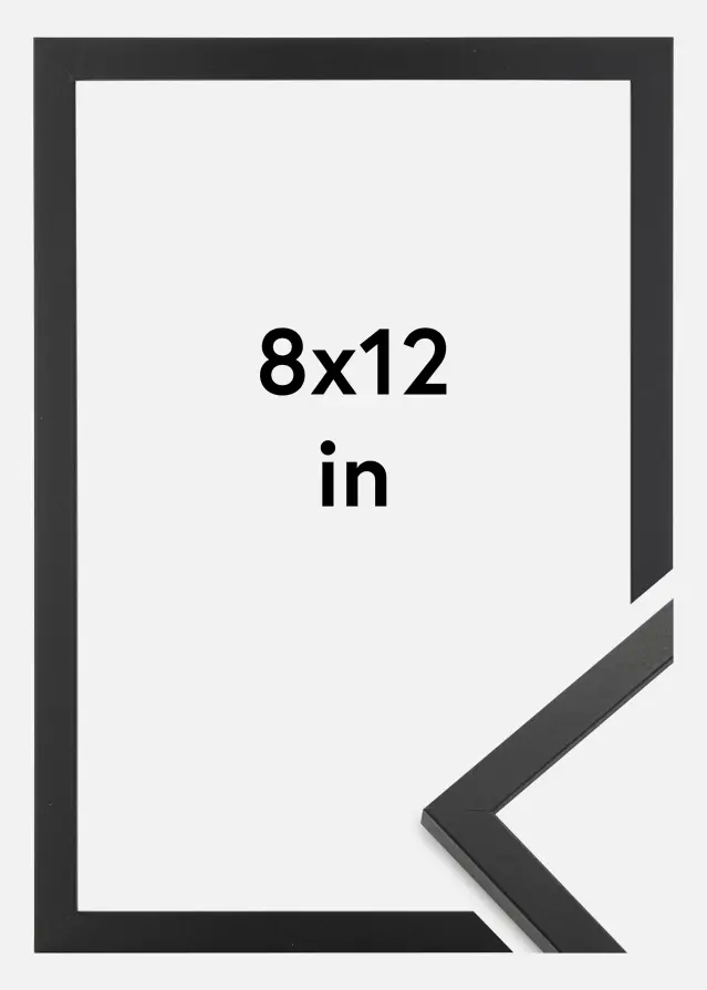 Cadre Trendy Verre Acrylique Noir 8x12 inches (20,32x30,48 cm)